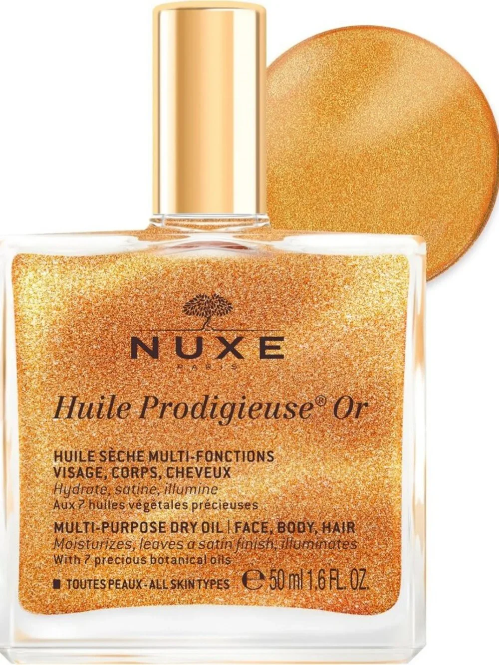 Shimmering Body Oil for Skin & Hair - Nourishing, Moisturizing, Multi-Use Oil